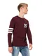 JACK & JONES Pullover ''''JORYANKEE KNIT CREW NECK'''' weinrot / weiß