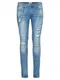 JACK & JONES Skinny Jeans im Destroyed-Look blue denim