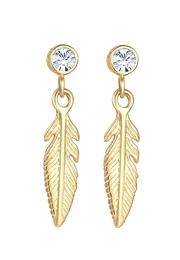 Náušnice 'Boho' zlatá / průhledná