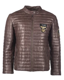 Lederjacke '''' TG-1002 '''' braun