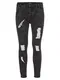 SikSilk Jeans black denim