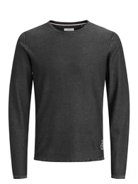 JACK & JONES Strickpullover schwarz