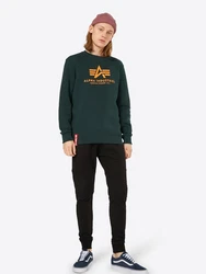 ALPHA INDUSTRIES Sweatshirt tanne/mandarine/rot/wei