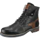 TOM TAILOR Winterstiefel braun / schwarz