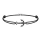Thomas Sabo Armband ''''Little Secret Anker'''' schwarz / silber