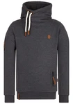 naketano Sweatshirt Kapuzenpullover braun/anthrazit/weiß