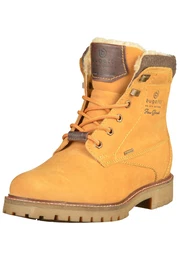 Stiefelette braun / goldgelb