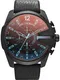 DIESEL Chronograph blau / rot / schwarz
