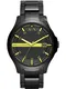 Emporio Armani Uhr neongelb / schwarz