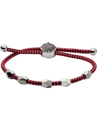 DIESEL Armband DX1141040 rot / silber