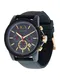 Emporio Armani Chronograph nachtblau / goldgelb / feuerrot