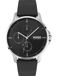 Uhr schwarz / silber / wei