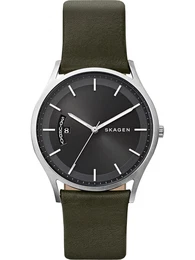 Uhr tanne / schwarz / silber