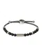 DIESEL Armband silber / schwarz