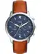 FOSSIL Chronograph ''''FS5453'''' blau / cognac / silber