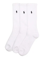 Polo Ralph Lauren Wäsche 'CREW W/PP-CREW-3 PACK' Socken weiß