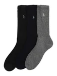Polo Ralph Lauren Wäsche 'CREW W/PP-CREW-3 PACK' Socken blau/grau/schwarz