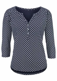 Bluza morsko plava