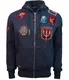TOP GUN Sweatjacke ''''TGD1707'''' rot / navy / braun