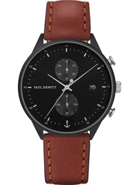 Uhr schwarz / braun