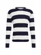GAP Shirt ''''V-STRIPE THERMAL'''' navy / weiß