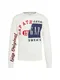 GAP Sweatshirt ORIGINALS LOGO CREW navy / rot / weiß