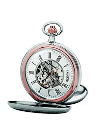 Taschenuhr rosé / silber