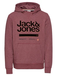 JACK & JONES Hoodie JCOBILLIE SWEAT HOOD weinrot