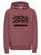 JACK & JONES Hoodie JCOBILLIE SWEAT HOOD weinrot