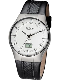 REGENT Uhr 11030140 schwarz / silber / weiß