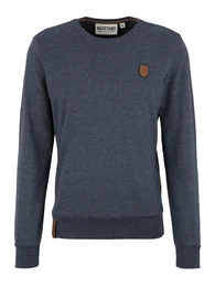 Sweatshirt ''''Al K.Ohol'''' taubenblau / braun