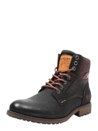 Schnürstiefel braunmeliert / bronze / schwarz