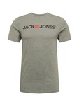 JACK & JONES JJECorp Logo Tee SS Crew Neck NOOS (12137126) graumeliert/pastellrot/schwarz