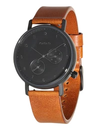 Komono Armbanduhr Walther cognac / schwarz