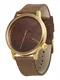 Komono Armbanduhr Winston braun / gold