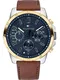TOMMY HILFIGER Herrenuhr braun