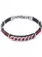 C-Collection Armband nachtblau / rot / silber