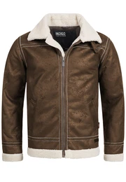 Bomberjacke ''''Barnabas'''' braun / weiß