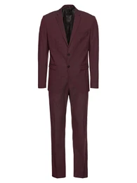 Anzug ''''SLHSLIM-MYLOLOGAN FUDGE SUIT B'''' weinrot