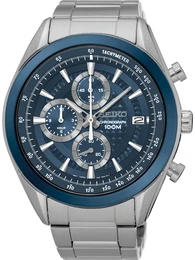 SEIKO Chronograph SSB177P1 himmelblau / silber