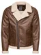 Only & Sons Jacke ''''Benno Pu Aviator Otw'''' braun / eierschale
