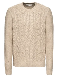 Pier One Pullover ''''Chunky Cable Knit Jumper'''' beige