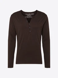 Key Largo Longsleeve Henleyshirt Ginger (MLS00038) anthrazit (MLS00038)