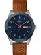 LACOSTE Uhr ''''Legacy'''' weiß / navy / braun / rot