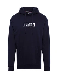 Sweatshirt TJM FLEECE EMBROIDERED HOODIE dunkelblau / weiß