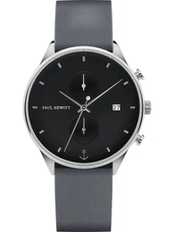 Uhr silber / schwarz