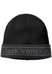 JACK WOLFSKIN Mütze PRIDE KNIT CAP graumeliert / schwarz