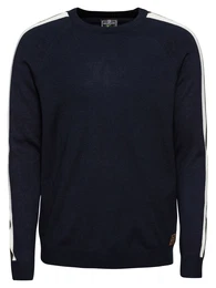 Pullover ''''Aspen'''' navy / blutrot / weiß