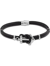 C-Collection Armband schwarz / silber