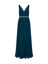 Večernja haljina 'LACE SHOULDER' kraljevski zelena